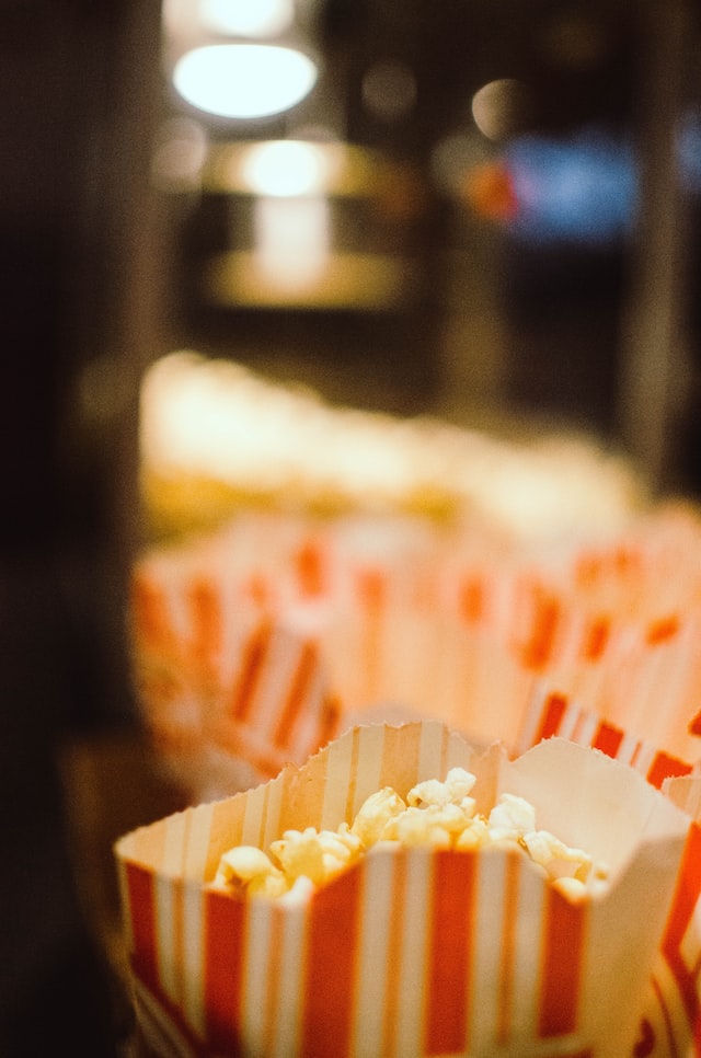 Popcorn at a movie theater