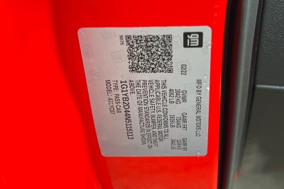 2022 Chevrolet Corvette Stingray 2LT