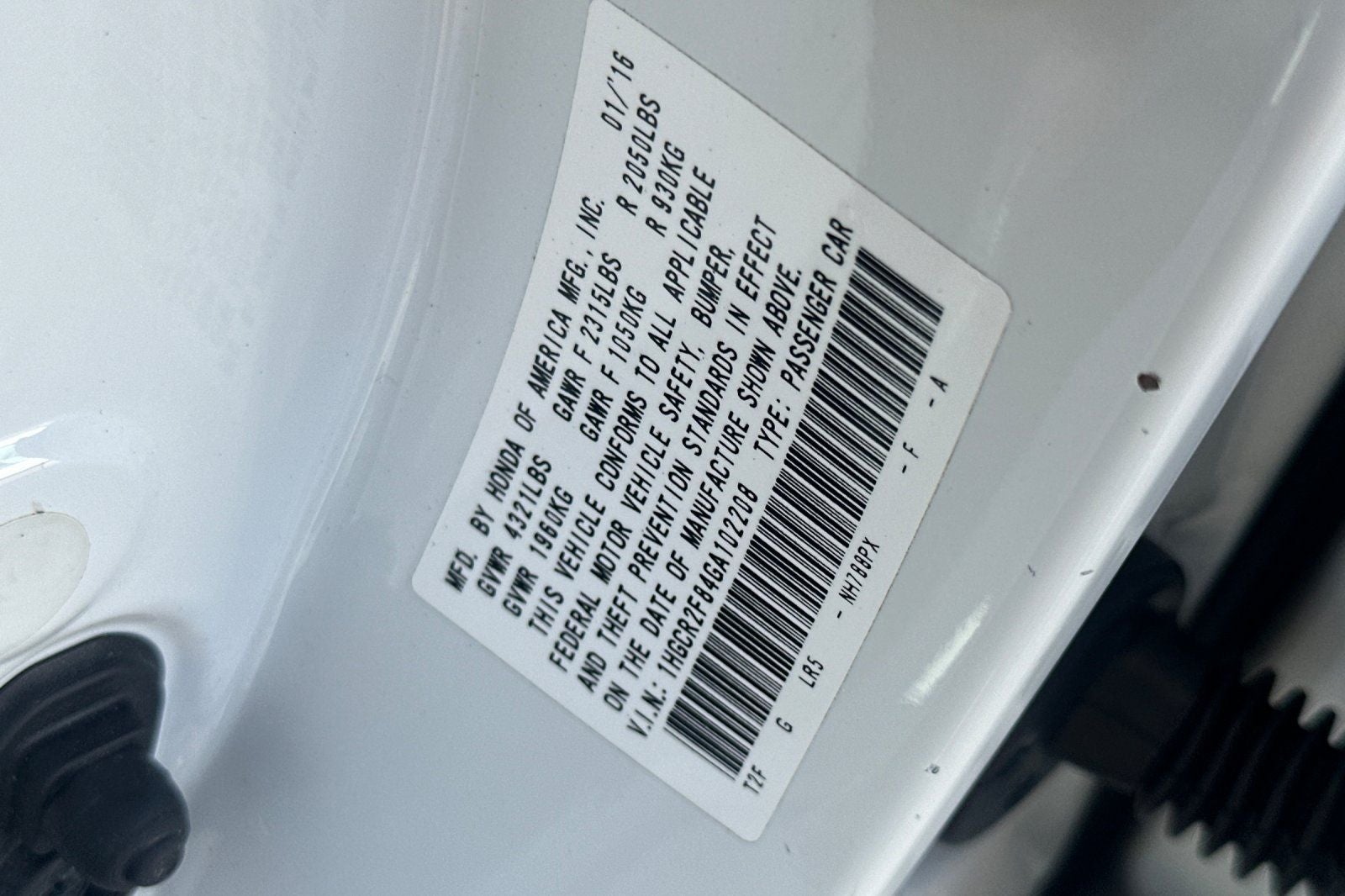 2016 Honda Accord EX-L