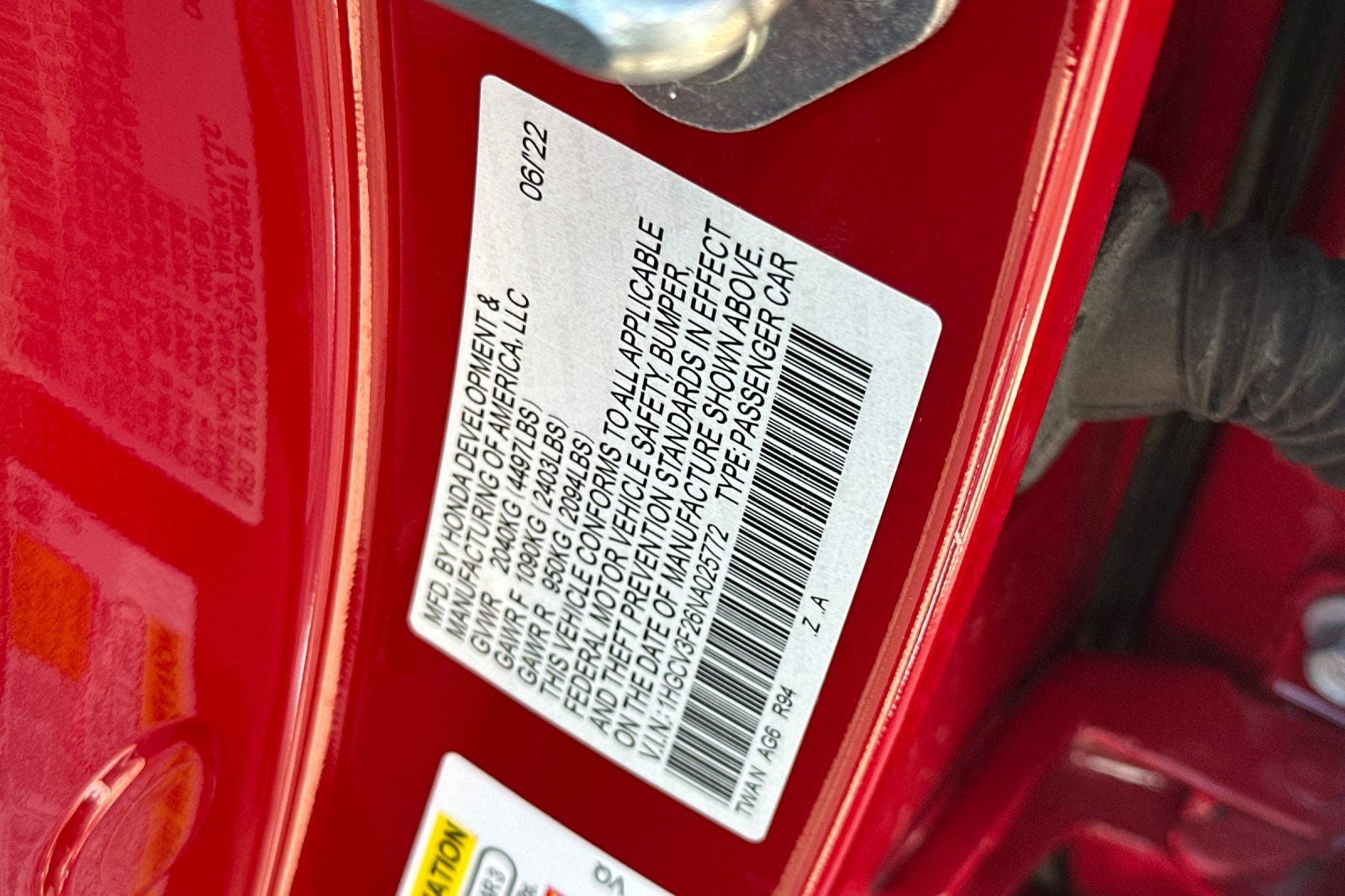 2022 Honda Accord Hybrid Sport