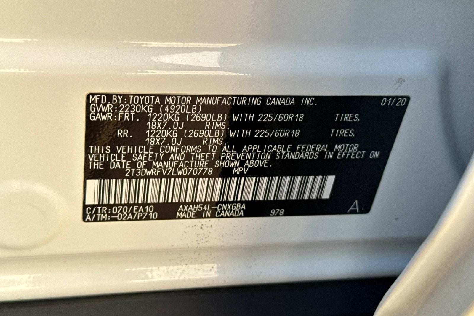 2020 Toyota RAV4 Hybrid Limited