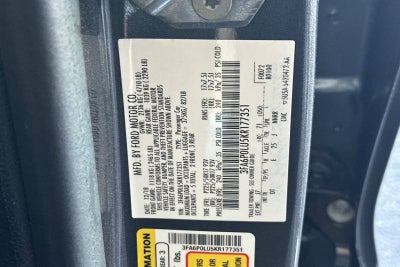 2019 Ford Fusion Hybrid SE