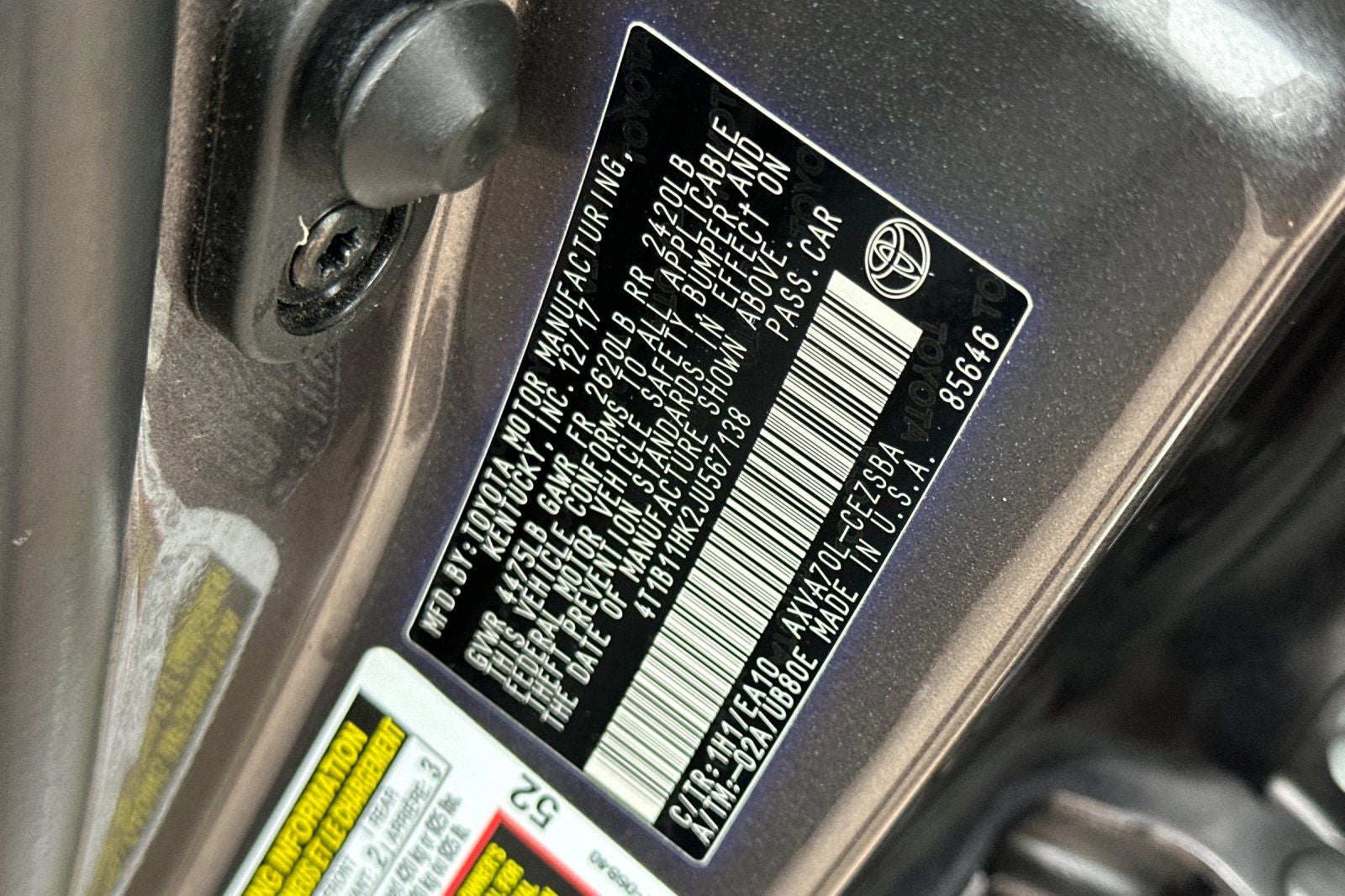 2018 Toyota Camry SE