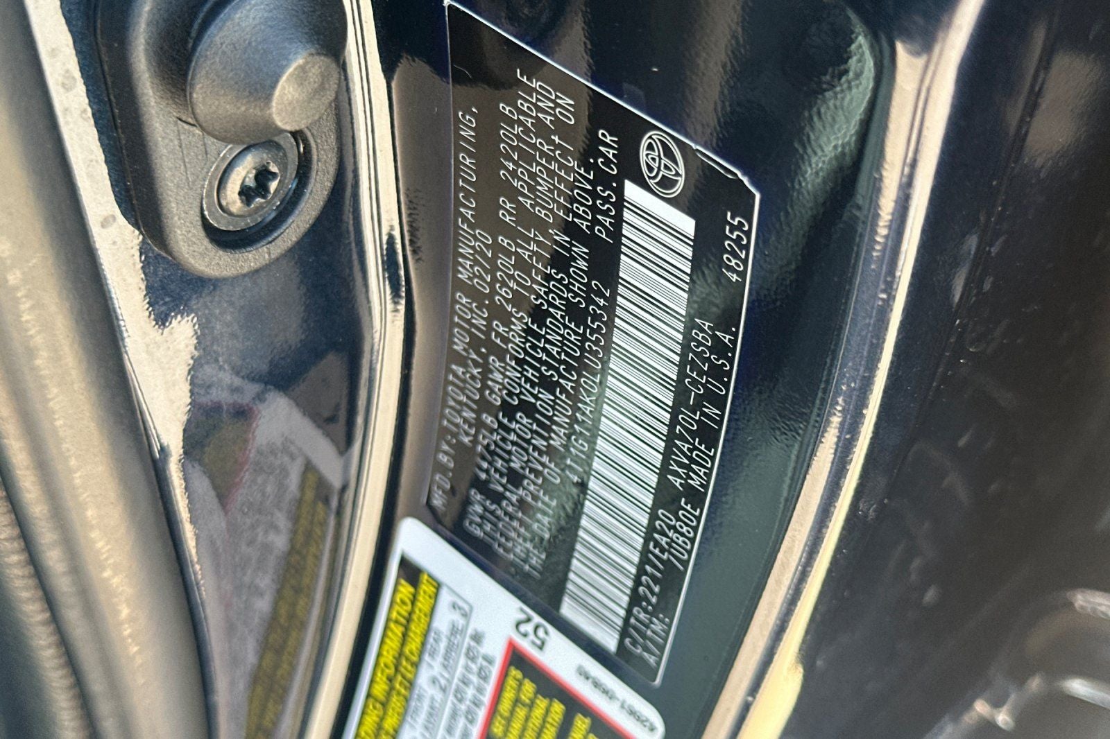 2020 Toyota Camry SE