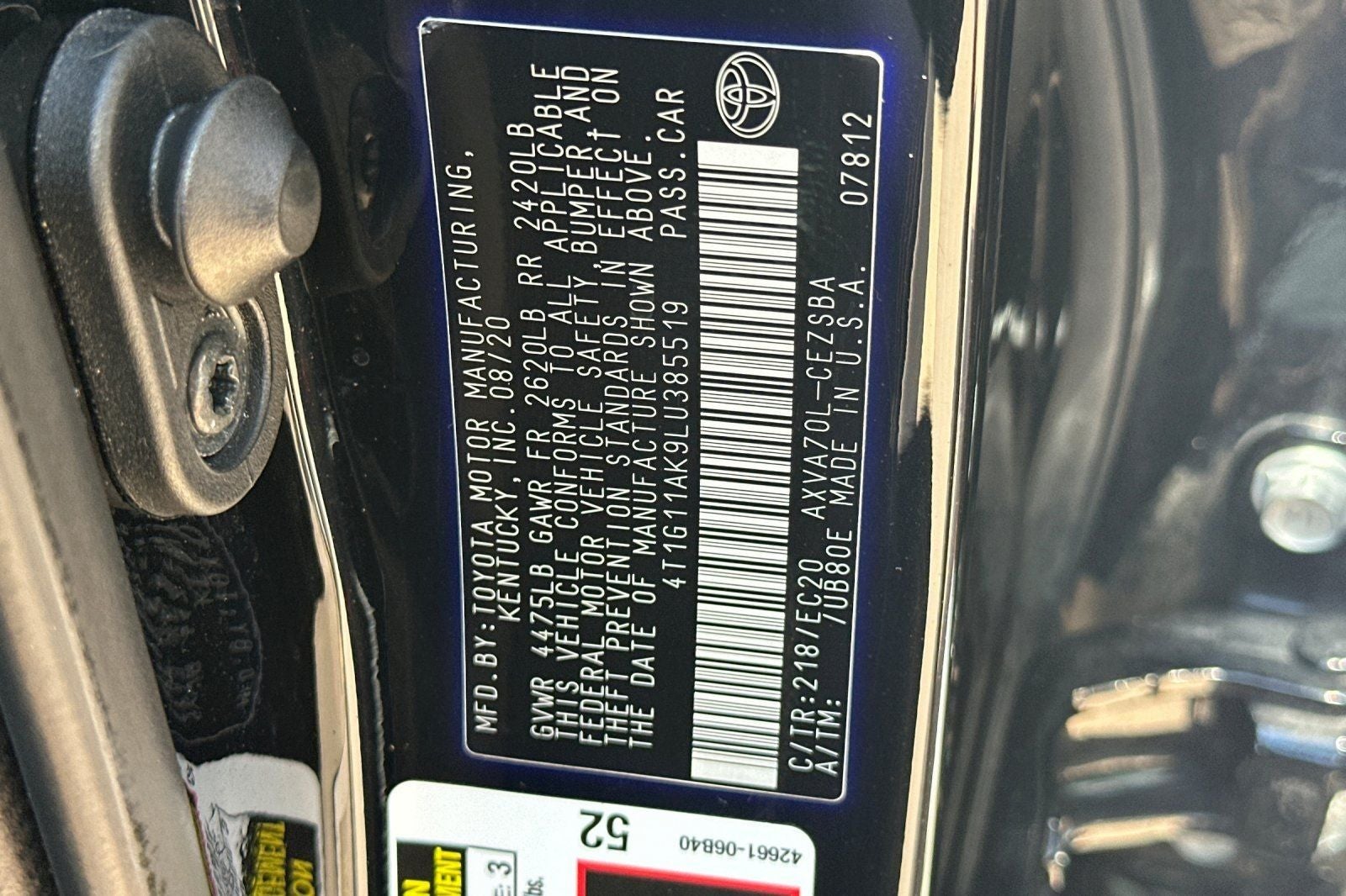 2020 Toyota Camry SE Nightshade
