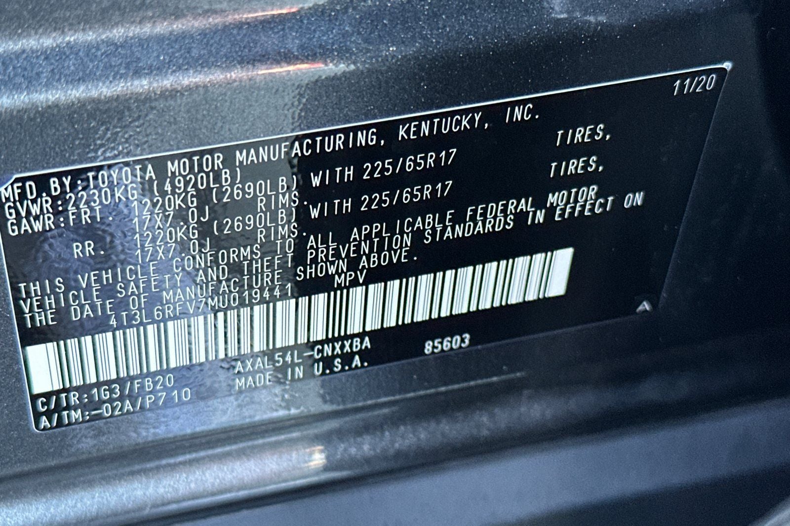 2021 Toyota RAV4 Hybrid LE