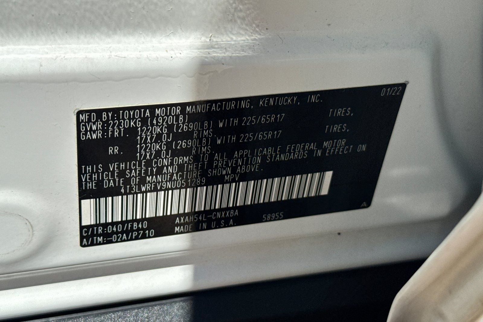 2022 Toyota RAV4 Hybrid LE