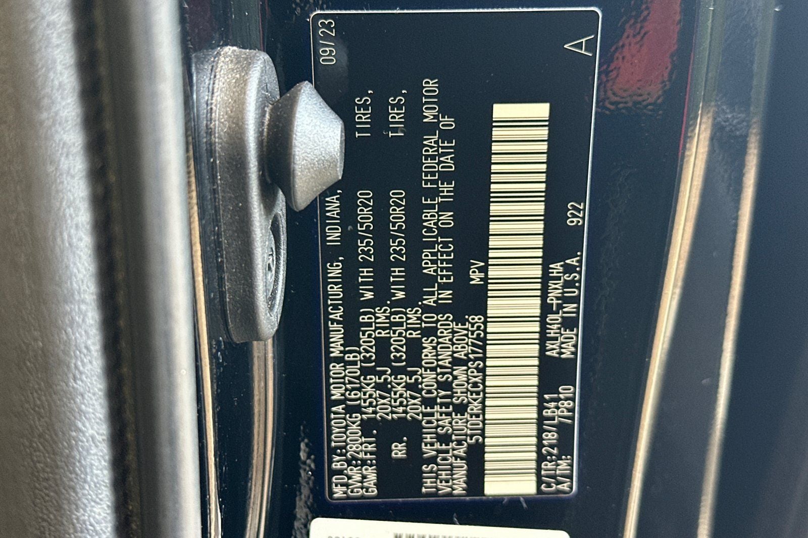 2023 Toyota Sienna Platinum 7 Passenger