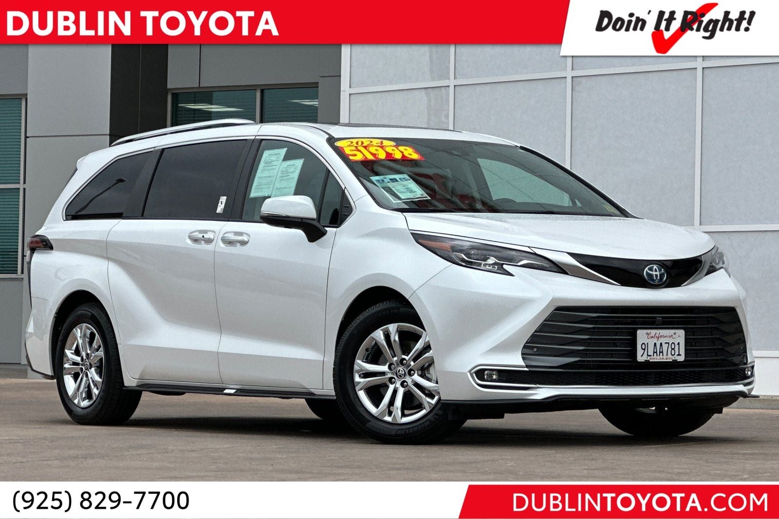 2024 Toyota Sienna Platinum 7 Passenger