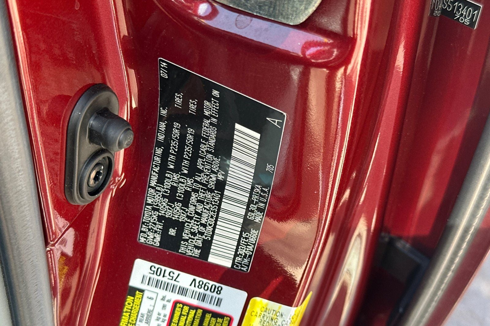 2014 Toyota Sienna SE 8 Passenger