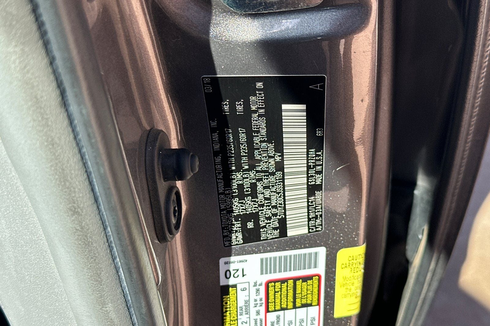 2018 Toyota Sienna XLE 8 Passenger