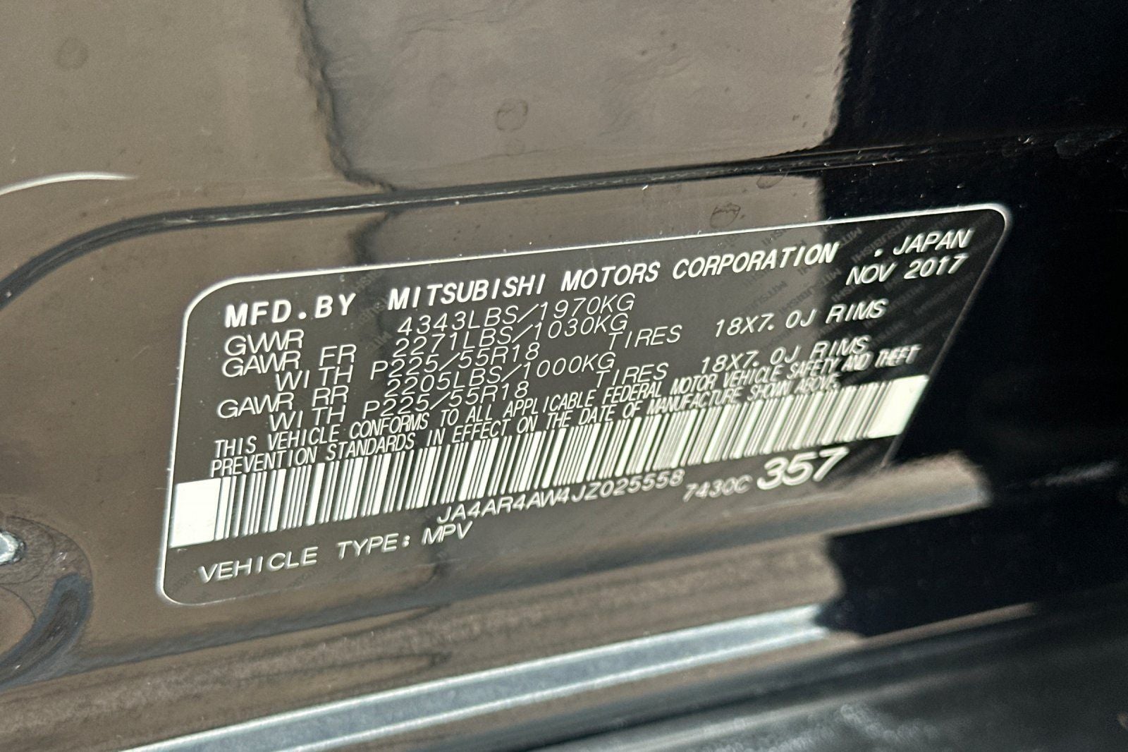 2018 Mitsubishi Outlander Sport SEL