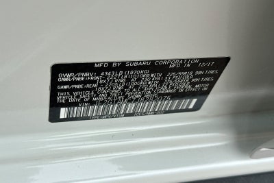 2018 Subaru Crosstrek 2.0i Limited