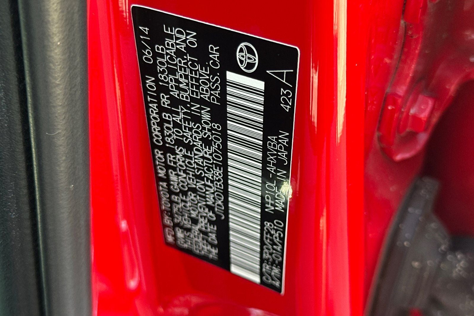 2014 Toyota Prius c Two