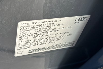 2025 Audi Q6 e-tron Prestige quattro