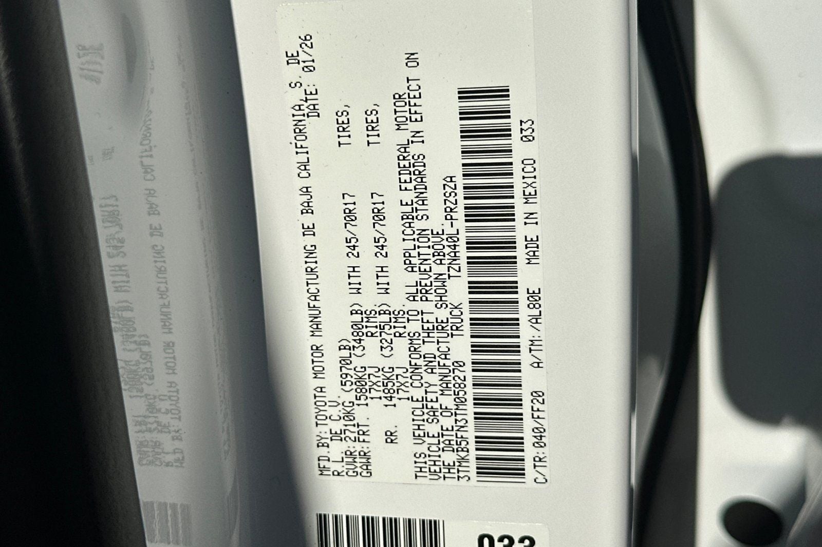 2026 Toyota Tacoma SR5