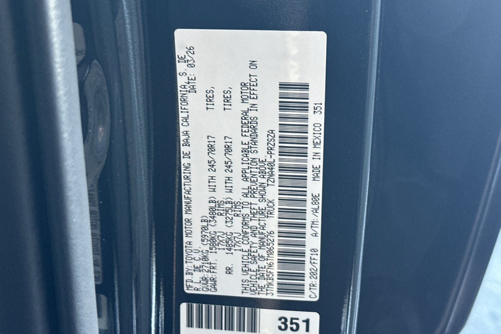 2026 Toyota Tacoma SR5