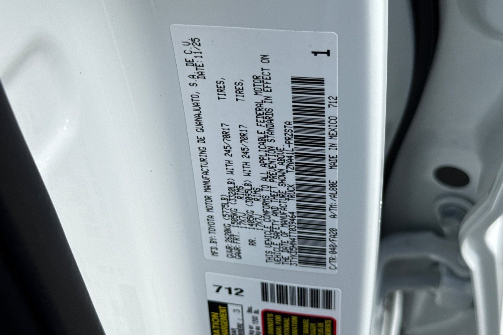 2026 Toyota Tacoma SR