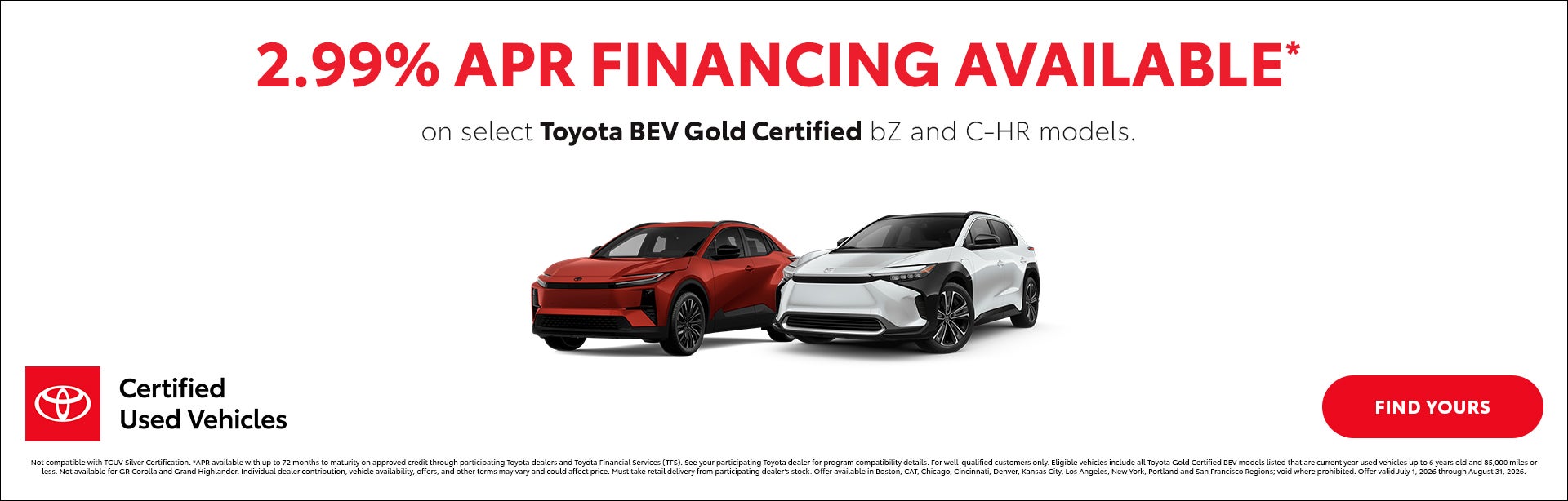 TCUV Toyota Offer