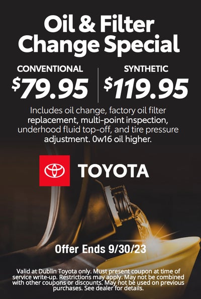 Toyota Service & Parts Specials - Dublin Toyota dealer in Dublin CA ...