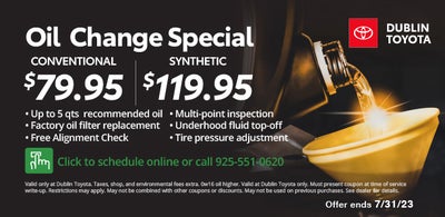 Toyota Service & Parts Specials - Dublin Toyota dealer in Dublin CA ...