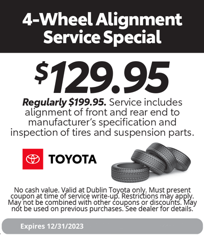 Toyota Service & Parts Specials - Dublin Toyota dealer in Dublin CA ...