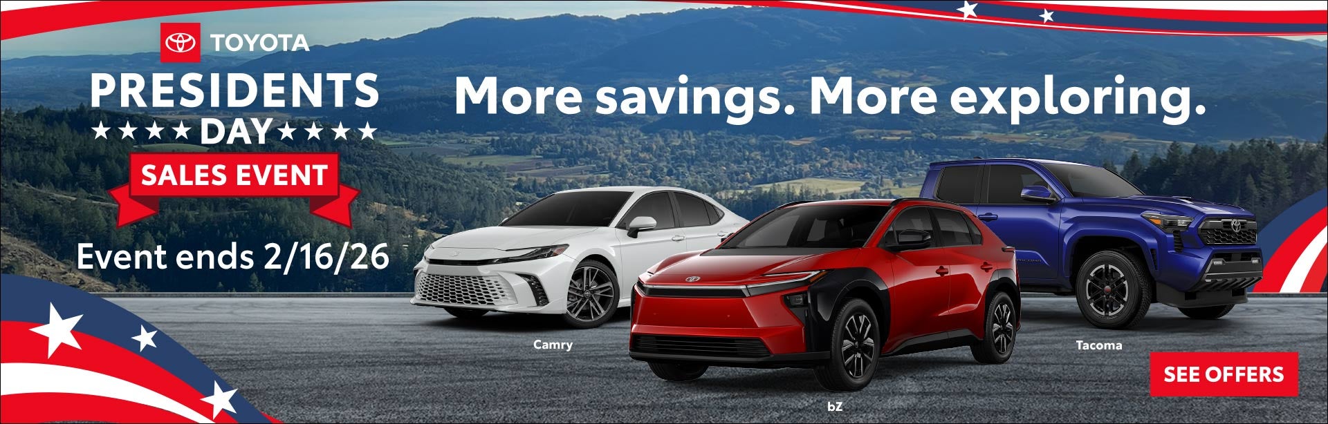 Toyota Presidents Day Sale