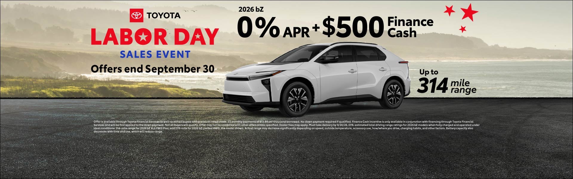 Toyota Labor Day Event - bZ